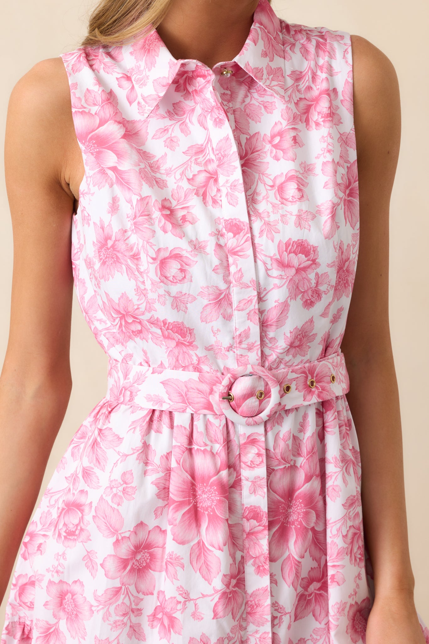 Cara La France Dianthus Pink Maxi Dress