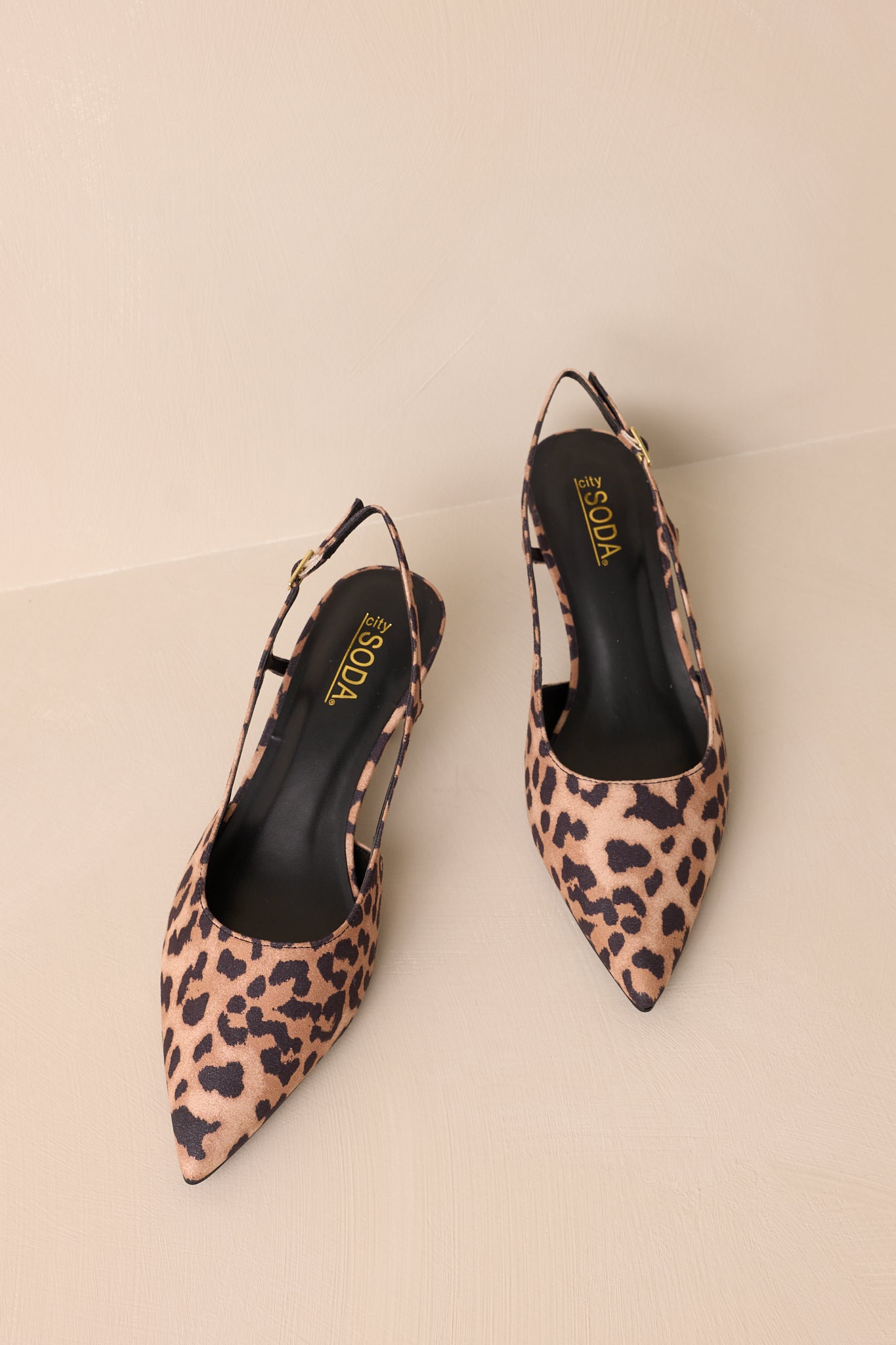 Fiercely Stunned Leopard Print Kitten Heels